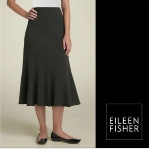 EILEEN FISHER | Godet midi skirt